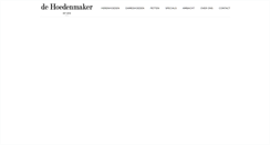 Desktop Screenshot of dehoedenmaker.nl