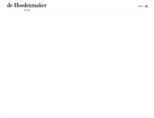 Tablet Screenshot of dehoedenmaker.nl